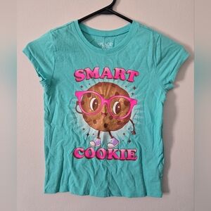 The Children's Place Teal T-Shirt with Cookie Design